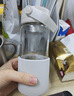 北鼎（Buydeem）泡茶随手杯 茶水分离水杯大容量玻璃杯高颜值茶杯便携办公礼物 【燕麦白】畅快饮|茶水分离630ml 实拍图