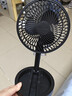 电风扇伸缩折叠小风扇宿舍家用静音充电型办公台式USB桌面宿舍大风力夏台面落地两用折叠电风扇 颜色随机 直插款无档位开关1个装 实拍图