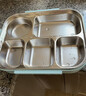 美厨（MAXCOOK）304不锈钢饭盒4.5cm加大加深5格学生饭盒保温盒2L配餐具个MCFT111 实拍图