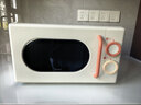 美的（Midea）小滋味系列微波炉变频家用小型奶油风百搭复古转盘式一级能效低频轻音20L预制菜加热（M2H1） 实拍图