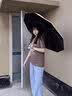 小米乾盾全自动晴雨伞加强伞骨太阳雨伞一键收放防紫外线黑胶防晒遮阳 72骨-曜石黑【加固/晴雨】自动 实拍图