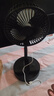 电风扇伸缩折叠小风扇宿舍家用静音充电型办公台式USB桌面宿舍大风力夏台面落地两用折叠电风扇 颜色随机 直插款无档位开关1个装 实拍图