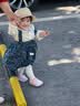 babylove女宝宝背带裙春季纯棉裙子洋气甜美可爱碎花半身裙外出秋装 实拍图