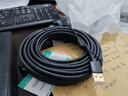山泽USB2.0工程级延长线10米公对母数据连接线无线网卡打印机摄像头延长器带信号放大有供电接口FD-10U 实拍图