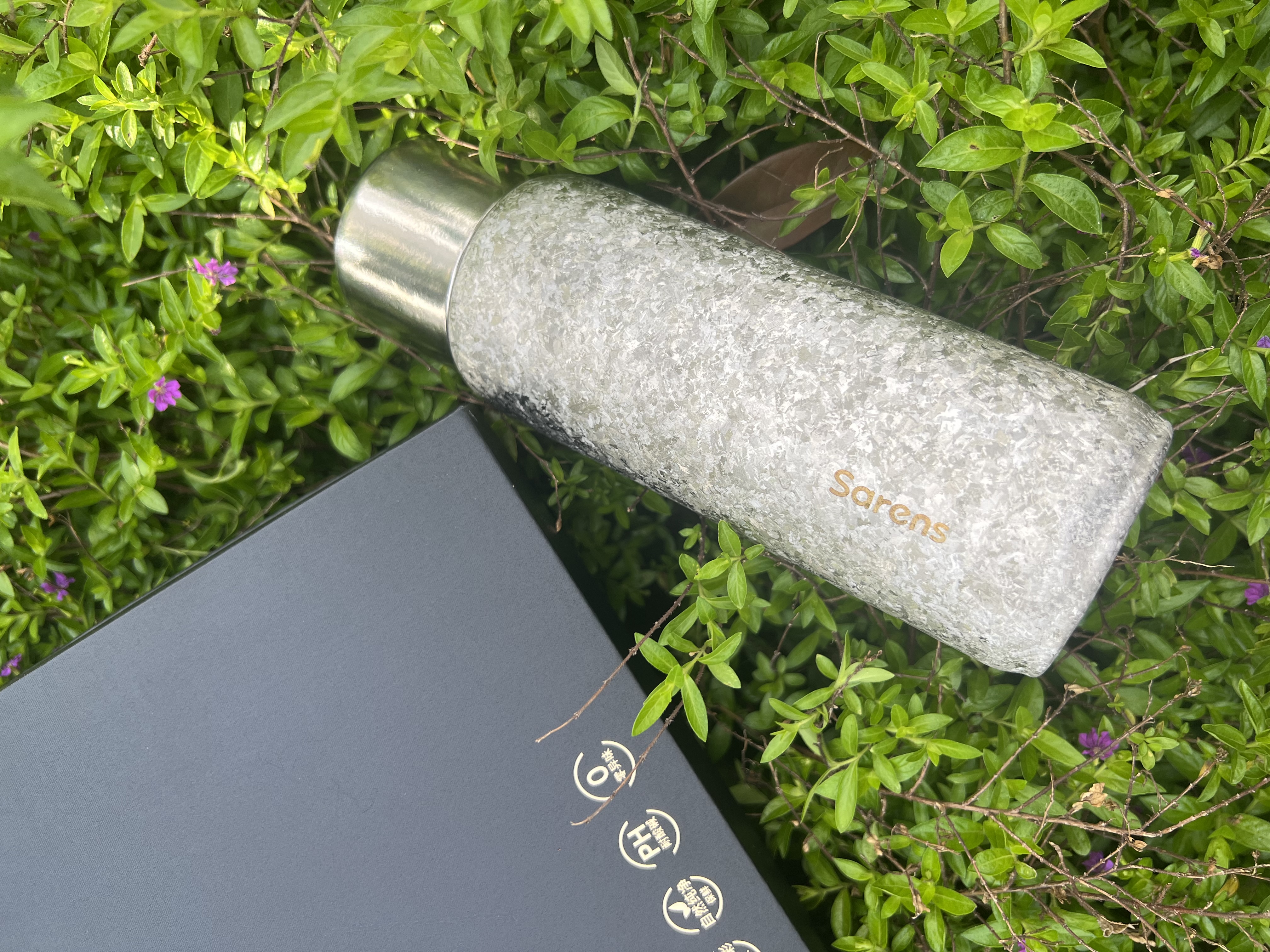 Sarens纯钛保温杯茶水分离水杯焖茶钛杯中秋节礼物送女朋友生日礼物定制 银色-【无缝内胆】-450ml 实拍图