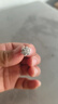 柯芙尼【赠GRA证书】莫桑钻雪花银耳钉女一对耳环生日七夕节礼物送女生 实拍图