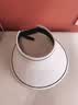 目丸防晒帽女儿童夏季防紫外线遮阳帽孩子成人空顶遮脸大檐骑车太阳帽 白色 米-可折叠 52-54CM【儿童款】 实拍图