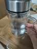 富光双层玻璃杯支持团购定制泡茶杯办公杯带把 大容量男女水杯子580ML 实拍图