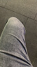 真维斯（Jeanswest）牛仔裤女2026夏季高腰弹力垂坠感九分烟管裤开叉小个子浅蓝L 实拍图
