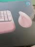 罗技（Logitech）Wave Combo 无线人体工学键鼠套装 垂直鼠标 无线蓝牙鼠标 办公键盘 无线键盘 蓝牙键盘 粉色 实拍图