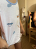 浪莎（LangSha）儿童背心男童夏季薄款棉质背心宝宝T恤内衣打底衫2件装 白+蓝 110 实拍图