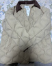 森马（Semir）羽绒服女中长款轻薄肌理宽松2025撞色灯芯绒翻领冬装109725113027 实拍图