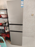 海尔（Haier）「真省电」217L三门家用小户型冰箱抗菌净味一级能效风冷无霜星辉银BCD-217WGHC3E9S9国家补贴 实拍图