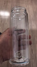希诺抗菌玻璃杯双层防烫办公车载水杯男高档泡茶杯子XN-9303KT 360ml 实拍图