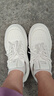 回力小白鞋女轻盈舒适软底板鞋女学生休闲百搭运动增高鞋女 白色 35 实拍图