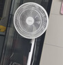 美的（Midea）【飓风节能】七叶柔风立式电风扇/家用轻音落地扇/台式小型风扇/大风力遥控定时摇头风扇 SAH35BSJ 实拍图