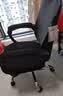 黑白调P4 Pro人体工学电脑椅子办公椅可躺午休椅电竞椅久坐舒适老板椅 耀黑(2D腰托+155°带脚托可躺） 实拍图