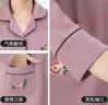 古今（GUJIN）纯棉100%棉中老年妈妈睡衣女春夏家居服大码婆婆睡裤套装2XL 实拍图