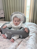 蒂乐婴儿免水洗学坐椅枕头宝宝学坐神器不伤脊柱训练座沙发3-36个月 热销款-维克狮子【防污免洗】 实拍图