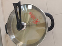 多星山东多星锅专卖电煎锅家用304食品级不锈钢电饼铛多功能家用不粘锅电锅不锈钢煎锅 五代35cm黑色【304不锈钢】 实拍图