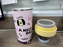 BABLOV花伴森杯女士陶瓷覆膜内胆咖啡杯高颜值 儿童学生水杯吸管杯子 实拍图