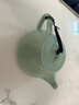 祥业song杯子汝窑泡茶壶陶瓷大号功夫茶具西施壶汝瓷单壶提梁壶泡茶器 大石瓢壶 260ml 实拍图