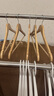 美丽雅实木衣架无痕衣服挂木质防滑酒店西服衣撑木制挂衣架子 5支 实拍图