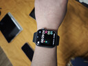 Apple/苹果 Watch S11 智能手表GPS+蜂窝款46毫米深空灰色铝金属表壳黑色运动型表带M/L MFDE4CH/B 实拍图