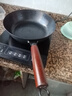 京严铁锅炒锅无涂层不粘炒菜锅电磁炉燃气专用锅具精铁平底锅已开锅 【0涂层｜持久不粘】锤纹锻打+盖+铲 28cm 厚底薄壁｜久用不凸｜导热迅速 实拍图