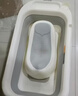 十月结晶婴儿洗澡盆可折叠家用大号新生儿童用品沐浴桶宝宝浴盆孔雀蓝 实拍图