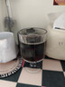 竖纹玻璃高脚杯酸奶冰淇淋杯子高颜值咖啡杯红酒杯 竖纹高脚杯 200ml 2只 实拍图