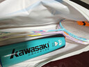 川崎（KAWASAKI）羽毛球拍超轻碳素中杆对拍KD-1pro蓝紫（已穿线+6球+手胶+拍包） 实拍图
