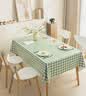 防水桌布防油免洗新品pvc桌垫装饰餐桌布家用网红ins风茶几布台布 清新绿格(加厚升级款) 120*160cm 实拍图