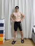 阿瑞娜（arena）泳镜高清防雾游泳镜男女士通用舒适专业大框平光防水游泳眼镜 【进口】非镀膜340黑色 实拍图