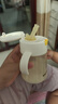 皇宠儿童牛奶杯一岁以上学饮水杯弹盖吸管杯直饮奶瓶330ml+背带 实拍图