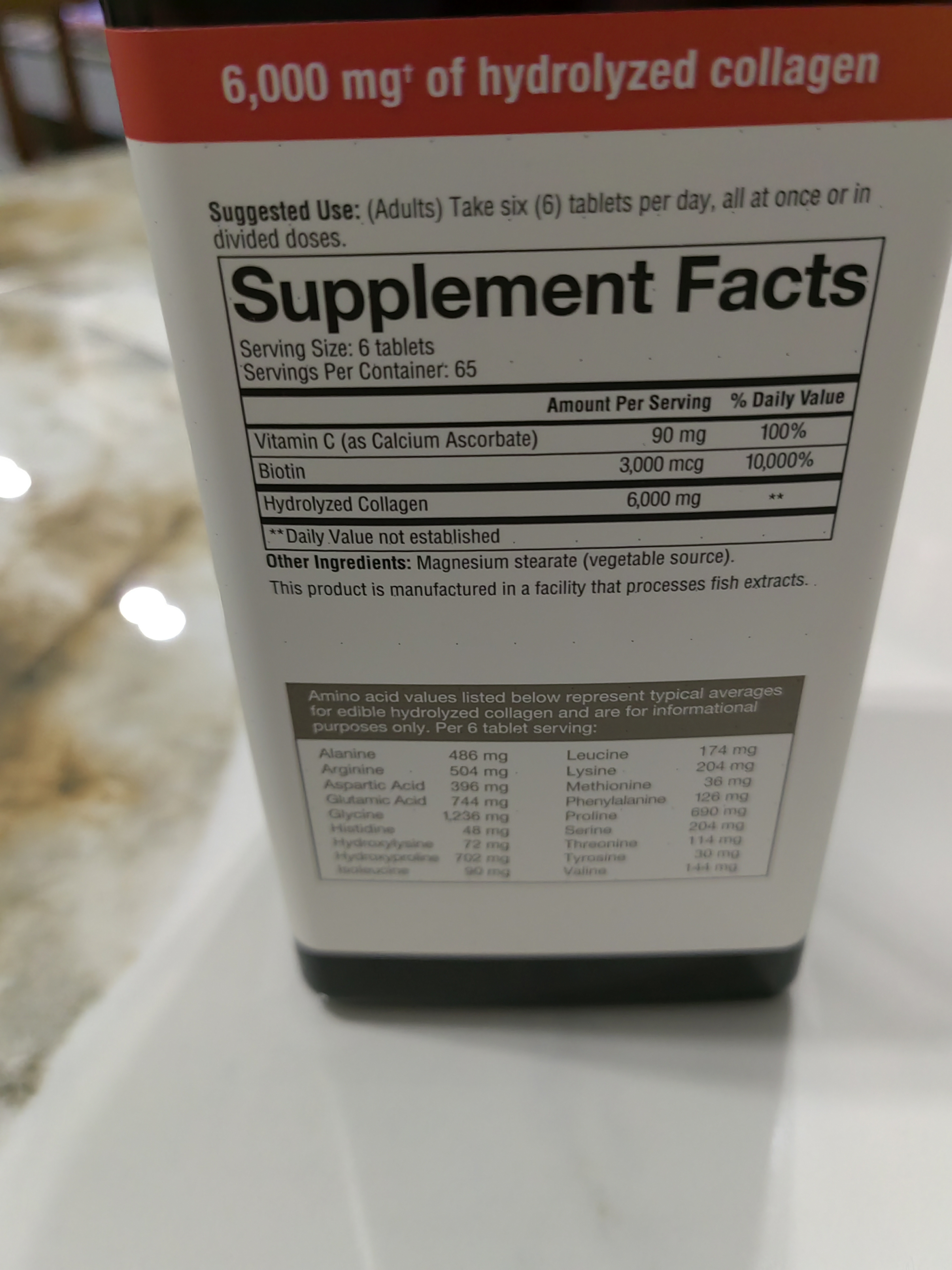 youtheory胶原蛋白collagen390粒 18种氨基酸含维生素C 美国进口胶原蛋白片 【美白养颜 紧致皮肤】 390粒*1瓶 实拍图
