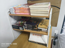 安尔雅桌面书架桌上多层铁艺置物架书本收纳架 双层北欧枫木-白架40长 实拍图