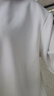 真维斯（Jeanswest）2026新款秋季圆领卫衣女士无帽上衣服时尚薄款长袖女宽松百搭女装 白色 纯色 M 实拍图