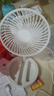 电风扇伸缩折叠小风扇宿舍家用静音充电型办公台式USB桌面宿舍大风力夏台面落地两用折叠电风扇 直插款 颜色随机 无档位开关1个装 实拍图