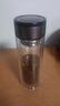 【京东物流配送】高硼硅双层玻璃杯大容量泡茶杯水杯子茶水分离杯 【双层加厚】茶杯350ml1只 实拍图
