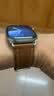 MSSM适用苹果手表表带apple watch爱马仕款Swift小牛皮真皮iwatch表带ultra3/S11/S10/9/8/se3/2浅棕色 实拍图