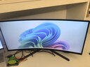 AOC 34英寸 带鱼屏 WQHD 广色域 180Hz HDR10  出厂校色 旋转升降 21:9曲面电竞电脑显示器 CU34G3X 实拍图