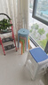 九千谷塑料凳子家用加厚可叠放风车圆凳现代简约客厅餐桌塑胶椅子4239 实拍图