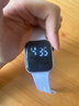 其他品牌高颜值LED手表时尚方形学生科技感超强夜光数字个性运动 太空白 实拍图