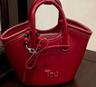 toutou菜篮子包红色结婚新娘包毕业生日礼物情人节单肩斜挎手提包送女友 实拍图