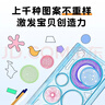 离草万花尺 尺子套尺格尺六一儿童节节手抄报专用画图手抄报尺子多功能尺子套装手抄报神器模板蓝 实拍图