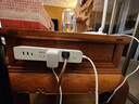 公牛（BULL）30W PD苹果快充插座/插线板/插排/接线板/桌面充电站 USB+3插孔 全长3米白色 GNV-UU4303B总控 实拍图
