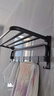 百悍毛巾架免打孔卫生间置物架浴室挂件厕所浴巾架套装卫浴洗手间收纳 实拍图
