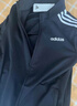 adidas休闲舒适三条纹立领夹克外套男装秋季阿迪达斯官方轻运动   黑色/白（推荐选大一码）   S 实拍图