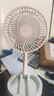 电风扇伸缩折叠小风扇宿舍家用静音充电型办公台式USB桌面宿舍大风力夏台面落地两用折叠电风扇 直插款 颜色随机 无档位开关1个装 实拍图